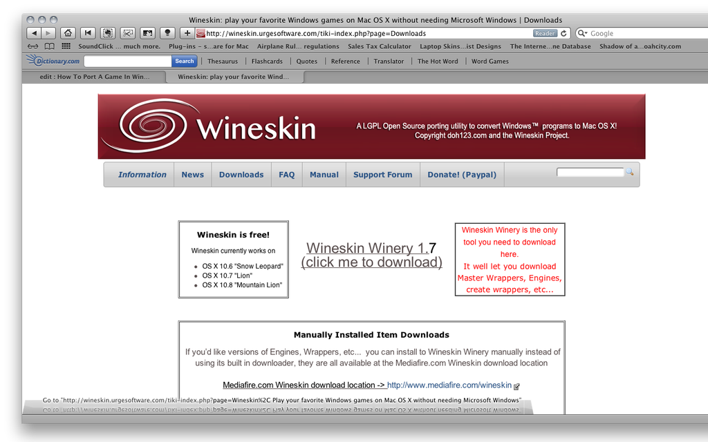 Download wineskin